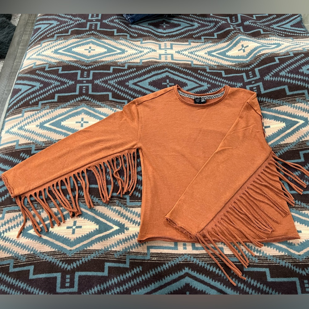 Wrangler fringe sweater